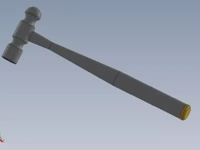 Ball Peen Hammer Free 3D model purchase