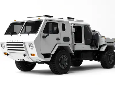 TitanShield Transport Armored Vehicle model pack Low-poly 3D model