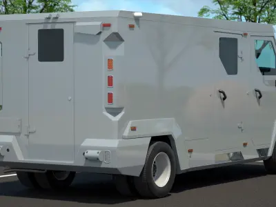 Armored Cash Transport Car 3D model