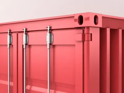 Cargo Container 3D model from CGTrader