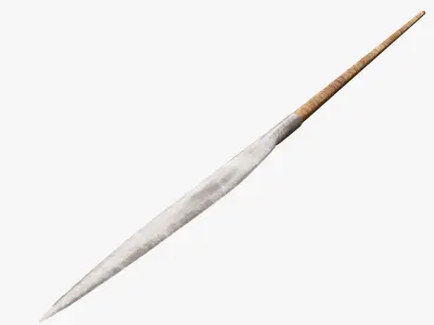 Medieval Spear Low-poly 3D model buy