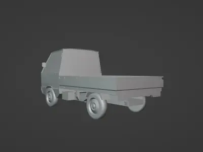 Suzuki Carry ST90 Pick Up Low-poly 3D model