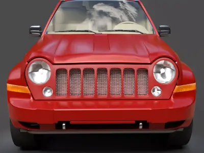 Jeep Liberty KJ Compact SUV - High-Poly 3D Model 3D model