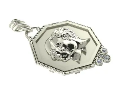 Pendant Pahlavi 3D print model