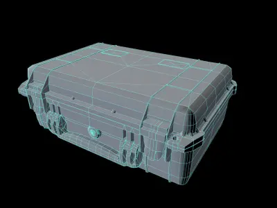 Game Ready Pelican Case Low-poly 3D model