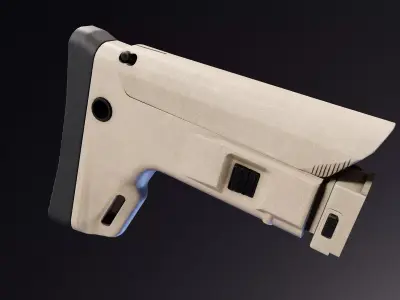 ACR Stock for AK Rifle Low-poly 3D model