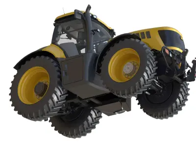 JCB Fastrac Tractor 8000 Low-poly 3D model