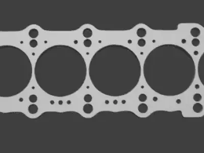 2JZ Engine Gasket Keychain - 3D Model for 3D Printing 3D print model