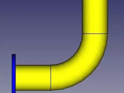 75mm Industrial Pipe Flange Parametric CAD Model 3D print model