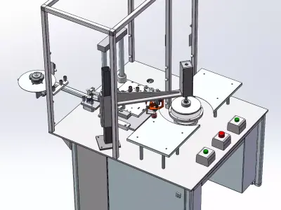 Plastic gift box sealing machine 3D model