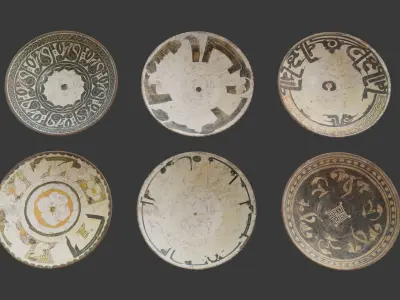 30 historical persian bowl 3D model