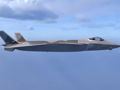 J-20 aircraft model 3D model