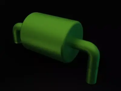 muffler pipe Free 3D model