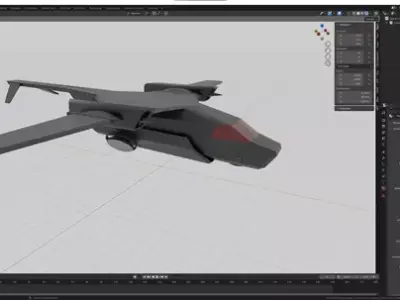 Sci-Fi Carrier HF-50 Free low-poly 3D model