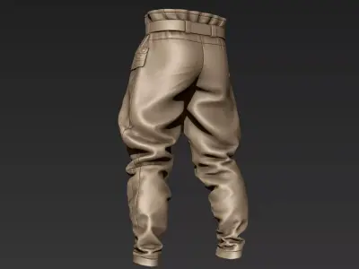 ZBrush Tactical Pants 03 3D model