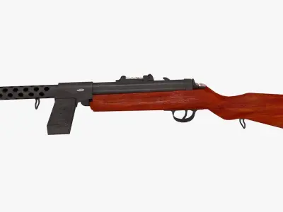 mp28 model world war ii rifle Low-poly 3D model