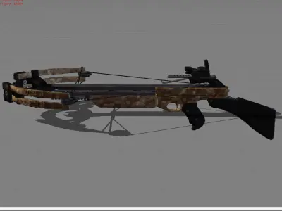 Crossbows  Low-poly 3D model