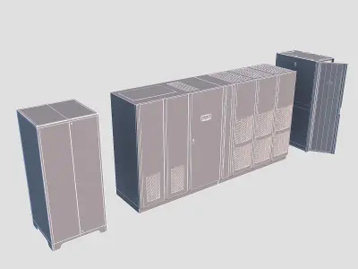 Computer server 3D model