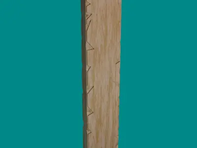Planks with Procedural materials Free low-poly 3D model