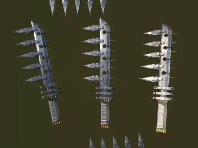 Machete pack 3D model 3D model