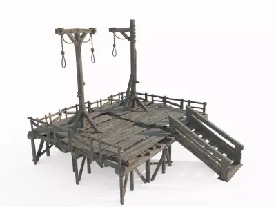 The ancient gallows 3D model