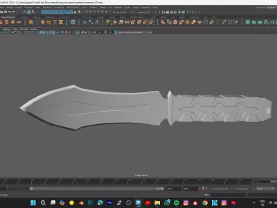 pocket knife model -LP Low-poly 3D model