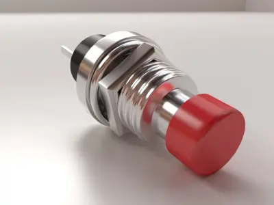 Push Button 3D model by firdz3d