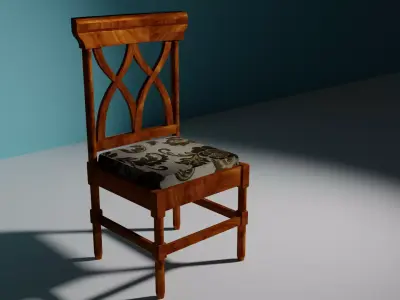 Wooden Chair Free 3D model purchase