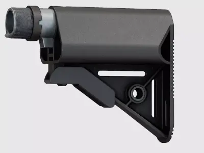 PDW Buttstock Kit - Replica Low-poly 3D model