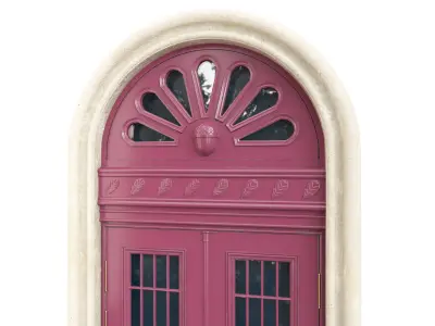 Entrance classic door 108 3D model