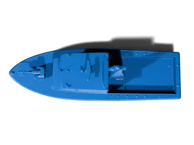 Small patrol boat 3D print model