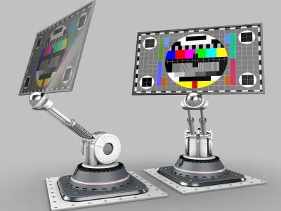 Screen Robot Arm 3D model