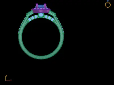  ring ladies 3D model