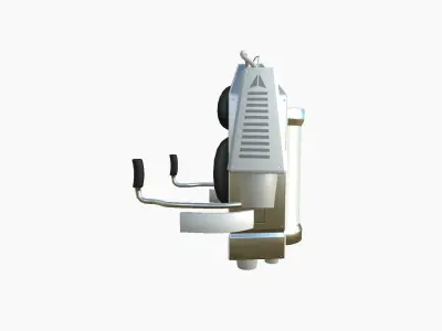 Jetpack G05 White Aluminum - SciFi Character Design Low-poly 3D model