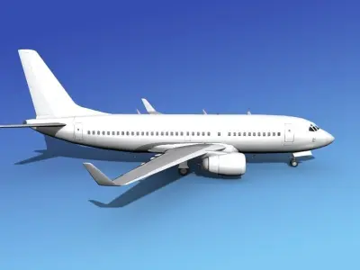 Boeing 737-700ER Unmarked 3 3D model