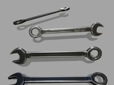 wrench Low-poly 3D model 27