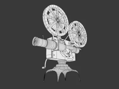 Vintage Movie Projector 3D model