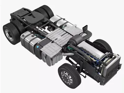 Truck Chassis 4X2 3D model