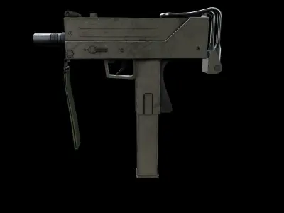 Mac-10 gun Low-poly 3D model purchase