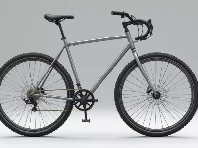 Modern Bicycle 3D Model  Low Poly  PBR  Game Ready Asset Low-poly 3D model