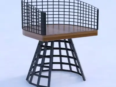 SeSin-Industrial Chair  Free 3D model