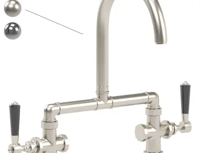 OFFICINE GULLO kitchen faucet collection 3D model