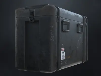Bio Medical Storage Container Low-poly 3D model