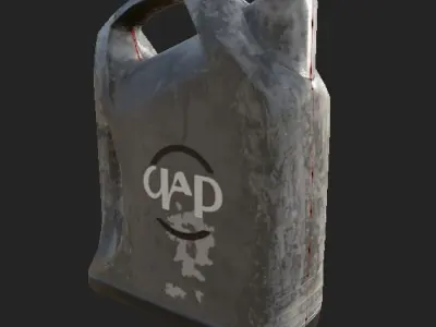 Oil Bottle 4K PBR GameReady Low-poly 3D model