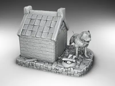 Stylized decor of Middle Ages Set Part 3 3D print model
