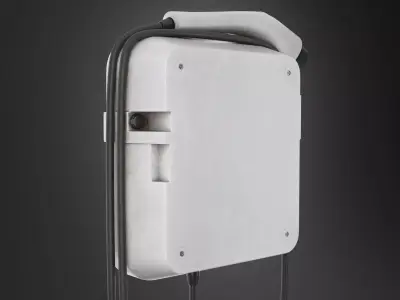 Charging Electric Station PBR 3D model