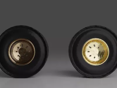 Truck Wheel Low-poly 3D model