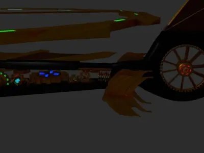 Steampunk Helicopter 3D model