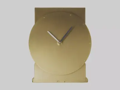 Traditional Wall Clock model Low-poly 3D model
