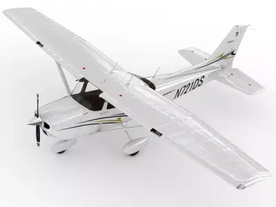 Cessna 172 Skyhawk 3D model purchase